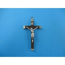 Krzyż zakonny drewniany z okuciami 11,5 cm